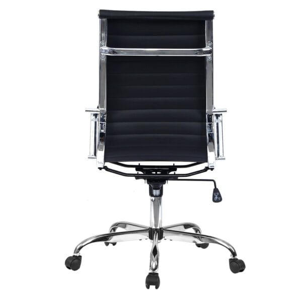 C161 - HEAVY SLIM Hight Back Chair Faux Leather Office Chair/Desk Chair with Arms, Quality Plating, Height Adjustable, Swivel Chair, (Black) Colour 3 Year Warranty 13 C161 - HEAVY SLIM Hight Back Chair Faux Leather Office Chair/Desk Chair with Arms, Quality Plating, Height Adjustable, Swivel Chair, (Black) Colour 3 Year Warranty