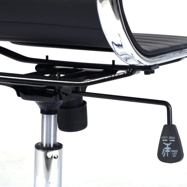 C161 - HEAVY SLIM Hight Back Chair Faux Leather Office Chair/Desk Chair with Arms, Quality Plating, Height Adjustable, Swivel Chair, (Black) Colour 3 Year Warranty 19 C161 - HEAVY SLIM Hight Back Chair Faux Leather Office Chair/Desk Chair with Arms, Quality Plating, Height Adjustable, Swivel Chair, (Black) Colour 3 Year Warranty