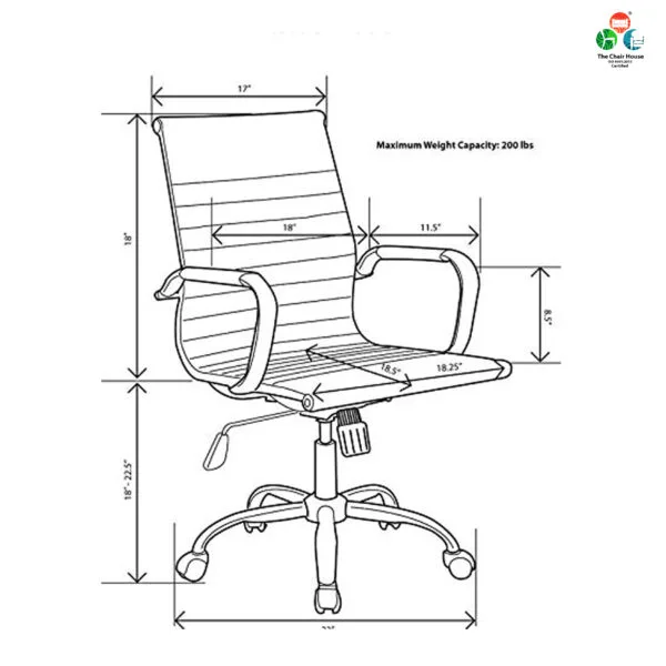 C160 - HEAVY SLIM Medium Back Chair Faux Leather Office Chair/Desk Chair with Arms, Quality Plating, Height Adjustable, Swivel Chair, (Black) Colour 3 Year Warranty 11 C160-HEAVY-SLIM-Medium-Back-Chair-Faux-Leather-Office-ChairDesk-Chair-with-Arms-Quality-Plating-Height-Adjustable-Swivel-Chair-Black-Colour-3-Year-Warranty6-scaled.jpg