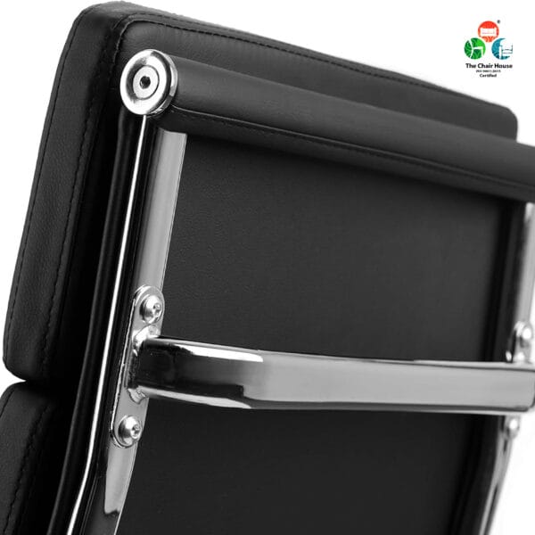 C164 - Silk Cushion High Back Black Executive Leather Chair || Swivel Office Chair with Tilt Tyson Mechanism || (4 Years warranty) || Customize Any Color || 14 C164 - Silk Cushion High Back Chair Black Leather Executive Swivel Office Chair with Tilt Tyson Mechanism (4 Years warranty) Customize Any Color