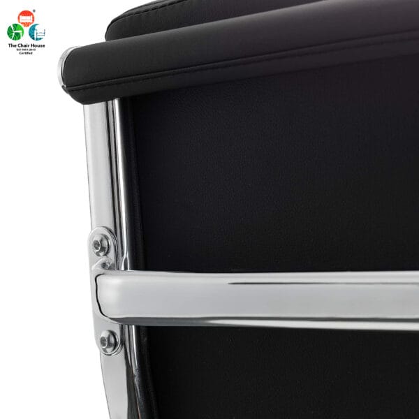 C164 - Silk Cushion High Back Black Executive Leather Chair || Swivel Office Chair with Tilt Tyson Mechanism || (4 Years warranty) || Customize Any Color || 13 C164 - Silk Cushion High Back Chair Black Leather Executive Swivel Office Chair with Tilt Tyson Mechanism (4 Years warranty) Customize Any Color