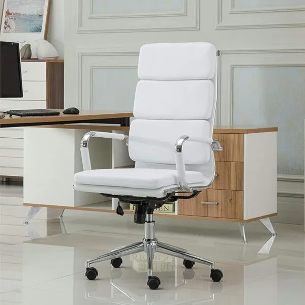 C163 - Silk Cushion High Back Chair Black Leather Executive Swivel Office Chair with Tilt Single Lock Mechanism (4 Years warranty) Customize Any Color 8 C163 - Silk Cushion High Back Chair Black Leather Executive Swivel Office Chair with Tilt Single Lock Mechanism (4 Years warranty) Customize Any Color