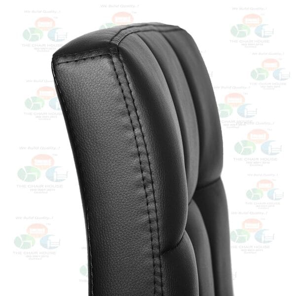 BS15 - Barstool Set of 1, Height-Adjustable bar stools, Synthetic Leather bar Chair, 360 ° Swivel Chair, Kitchen Chairs with backrest & footrest, Lobby, Counter, Chromed Steel Black