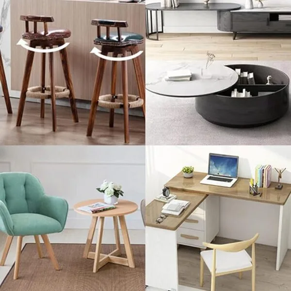 CM23 -Tissting Swivel Fitting Turntable 6 Inch Chair Turntable Base Square Turntable 360 Degree Dual Bearing Running for Furniture Chairs, Bar Chairs, Office Chairs, Car Chairs 9 CM23 -Tissting Swivel Fitting Turntable 6 Inch Chair Turntable Base Square Turntable 360 Degree Dual Bearing Running for Furniture Chairs, Bar Chairs, Office Chairs, Car Chairs