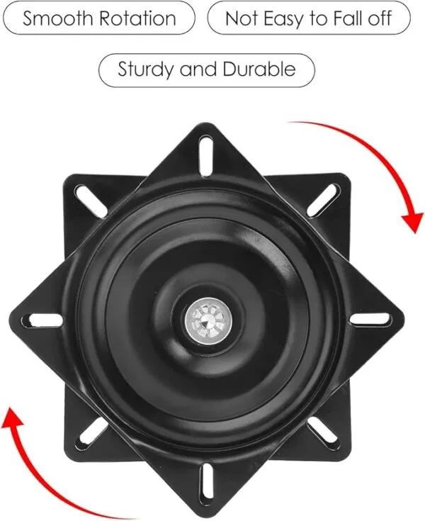 CM23 -Tissting Swivel Fitting Turntable 6 Inch Chair Turntable Base Square Turntable 360 Degree Dual Bearing Running for Furniture Chairs, Bar Chairs, Office Chairs, Car Chairs 8 CM23 -Tissting Swivel Fitting Turntable 6 Inch Chair Turntable Base Square Turntable 360 Degree Dual Bearing Running for Furniture Chairs, Bar Chairs, Office Chairs, Car Chairs