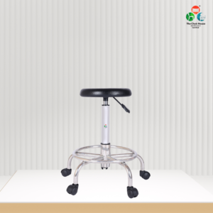 B17 - Stool Adjustable Height Stainless Steel Base With Caster Wheels Doctor3