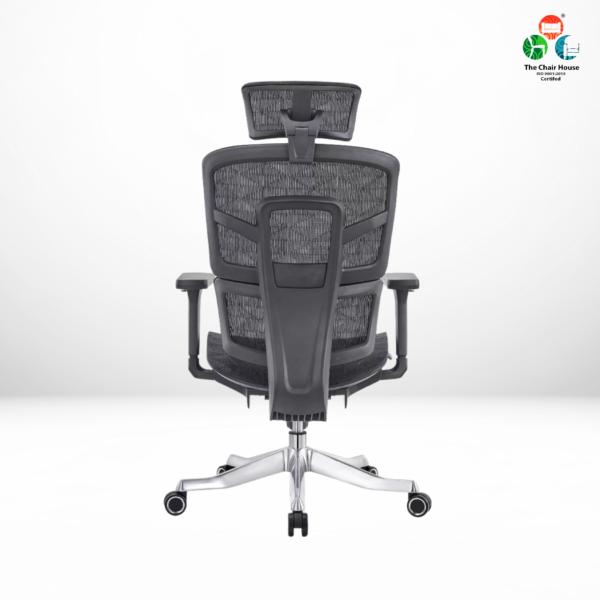 C155- AERO Hight Back Chair Imported Ergonomic,Multi lock Mechanism Full mesh with Seat Sliding, 3D Armrest & 3D Headrest Aluminum Base with PU Castor wheel 5years warranty ( Black )