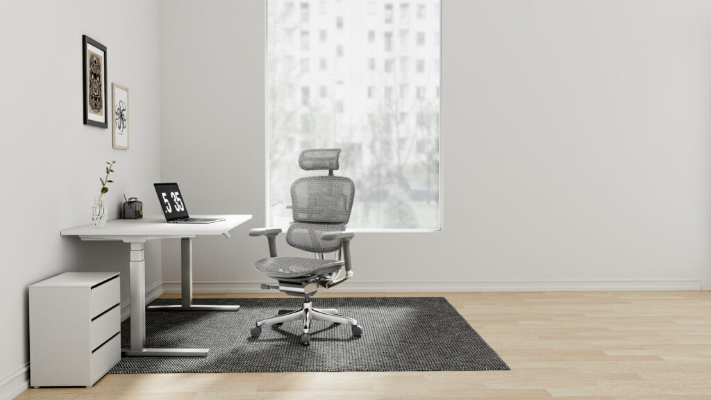 Ergohuman Xpert ELITE 2.0 – Premium Mesh Ergonomic Chair with Adjustable Features (Grey)