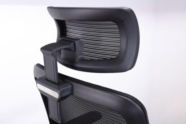 Florra High Back Ergonomic Chair – Mesh Seat, Adjustable Headrest, Flip-Up Armrests Black Front.jpeg