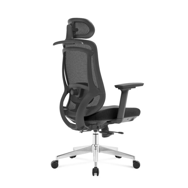 Aeris Comfort Pro Ergonomic Executive Chair – 3D Adjustable Armrests, 4-Position Synchronized Recline, 5 Years Warranty Colour Black