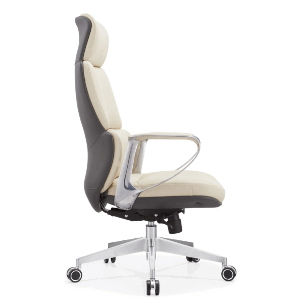 Cresta High-Back Executive Chair Designer Aluminium Armrests PU Cushion Multi-Locking Mechanism (5-Year Warranty)1 (1)