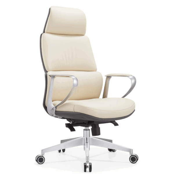 Cresta High-Back Executive Chair Designer Aluminium Armrests PU Cushion Multi-Locking Mechanism (5-Year Warranty)1 (1)