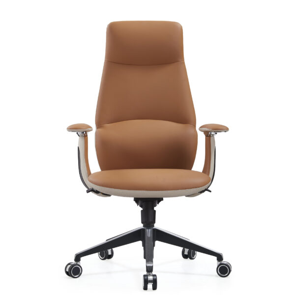 Magnum High-Back Executive Chair with Composite Leather & Multi-Locking Mechanism 5-Year Warranty (Color TAN+BEIGE)
