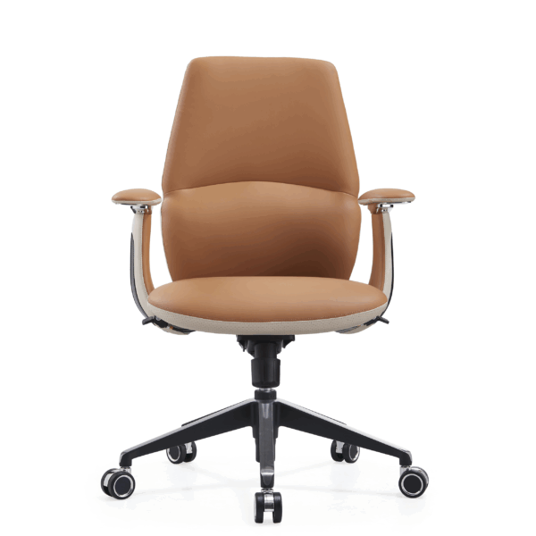 Magnum Medium-Back Executive Chair with Composite Leather & Multi-Locking Mechanism 5-Year Warranty (Color TAN+BEIGE)