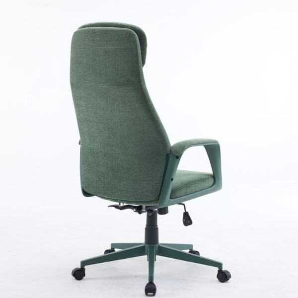 Oliva High-Back Executive Chair with Bent Plywood Back, 3-Layer Cushion & Low Tilt Multi-Locking Mechanism (3-Year Warranty Green)