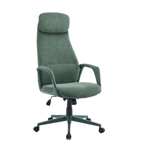 Oliva High-Back Executive Chair with Bent Plywood Back, 3-Layer Cushion & Low Tilt Multi-Locking Mechanism (3-Year Warranty Green)