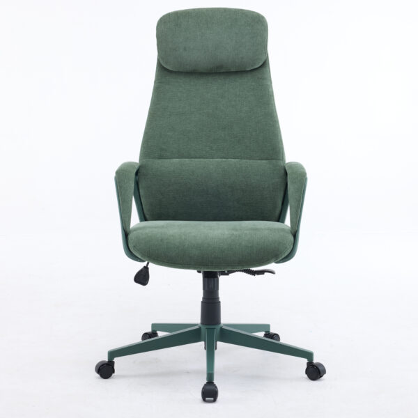 Oliva High-Back Executive Chair with Bent Plywood Back, 3-Layer Cushion & Low Tilt Multi-Locking Mechanism (3-Year Warranty Green)