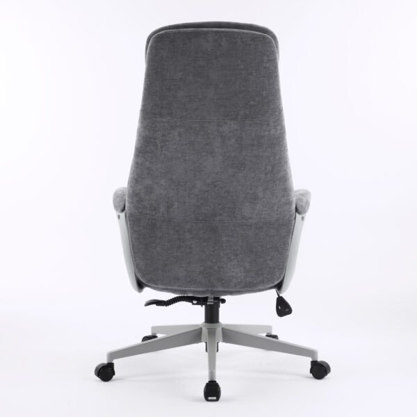 Oliva High-Back Executive Chair with Bent Plywood Back, 3-Layer Cushion & Low Tilt Multi-Locking Mechanism (3-Year Warranty Grey)3