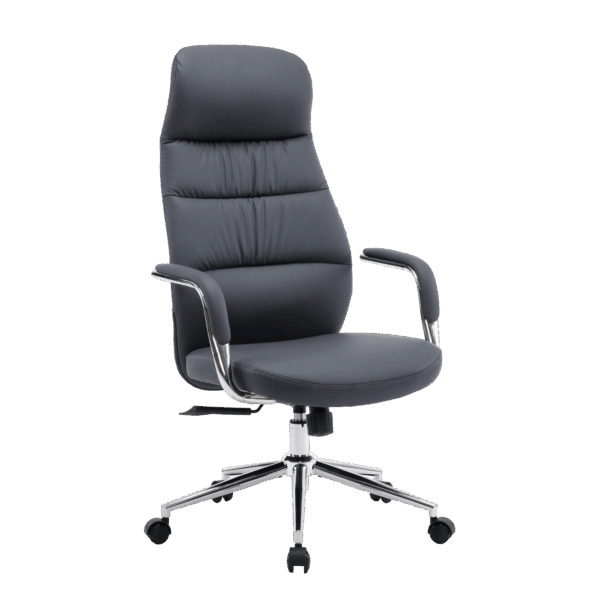 Regno High-Back Executive Chair with Bent Plywood Back, 3-Layer Cushion & Synchro Multi-Locking Mechanism 3 yers warranty (Colour DARK BLUE)5