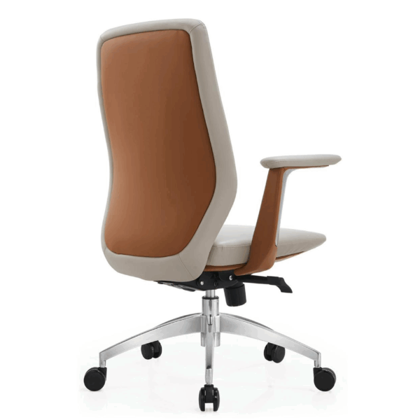 Brivon Medium Back Chair with 3-Layer Cushion, Composite Leather Finish & Synchro Multi-Lock Mechanism (Offwhite-Beige | 3 Years Warranty) 9 Brivon-High-Back-Chair-with-3-Layer-Cushion-Composite-Leather-Finish-Synchro-Multi-Lock-Mechanism-3-Years-Warranty-White-Beige1.png