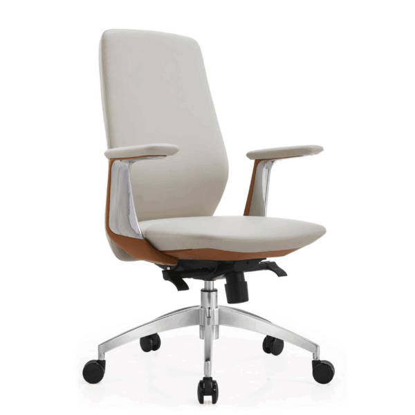 Brivon Medium Back Chair with 3-Layer Cushion, Composite Leather Finish & Synchro Multi-Lock Mechanism (Offwhite-Beige | 3 Years Warranty) 7 Brivon-High-Back-Chair-with-3-Layer-Cushion-Composite-Leather-Finish-Synchro-Multi-Lock-Mechanism-3-Years-Warranty-White-Beige1.png