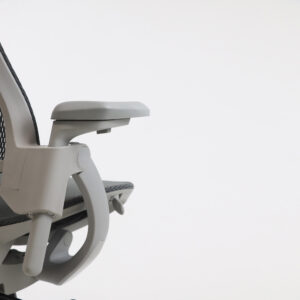 PostureMax SmartFit Mesh High Back Ergonomic Office Chair with Headrest 3D Armrests with Gravity Back System Synchro Mechanism GREY MESH 3