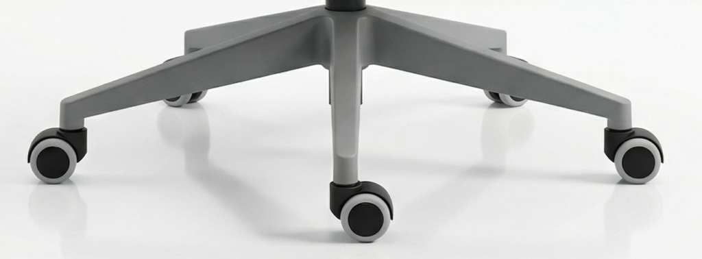 nfographic displaying the exact height, width, and depth dimensions of the EliteMesh Pro ergonomic mid-back office chair by TheChairHouse.