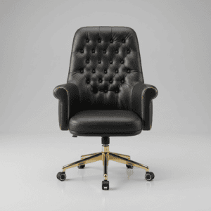 DECOTA High Back Luxury Executive Office Chair | Tufted Leather Desk Chair with High-Density Foam | Custom Colors & 5-Year Warranty