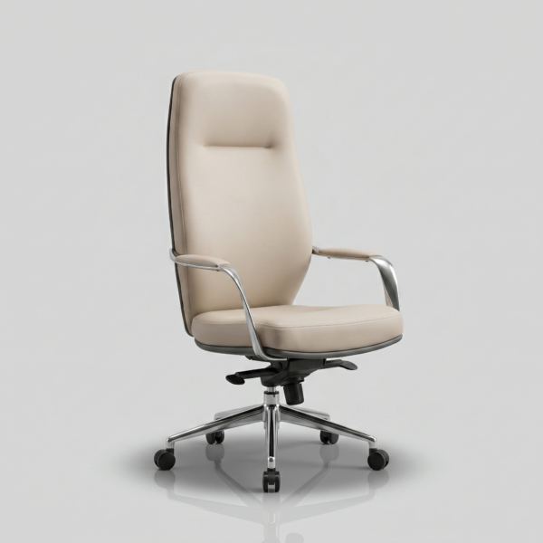 Siena Executive High-Back Office Chair | Sleek Ergonomic Design | Class 4 Hydraulic, Aluminium Base & Multi-Position Lock | 50+ Custom Colors | 5-Year Warranty (Dual-Tone Beige & Dark Gray) 8 Color chart displaying 50 plus custom color options available for the Siena high-back executive chair.